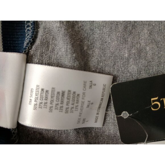 Atlanta Braves Womens V-Neck Tee By 5th & Ocean Size‎ M Gray Cotton Blend - Picture 9 of 9